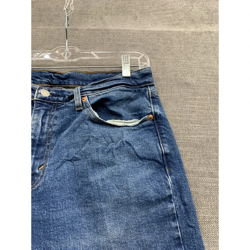 Levi's 511 Slim Fit Jeans Mens 34x29 Blue Denim Cotton Pockets Mid Rise Straight